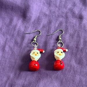 Santa Claus Dangle Earrings